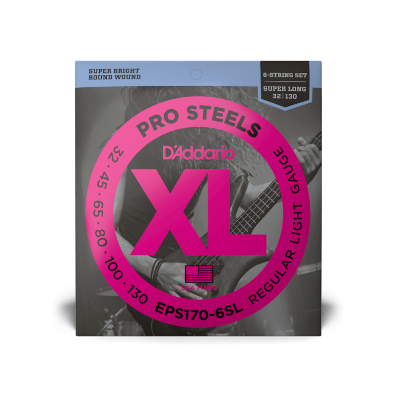 Набор струн D'ADDARIO EPS170-6SL PROSTEELS BASS LIGHT 6-STRING (32-130)